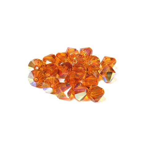 Swarovski Crystal, Bicone, 8MM -Topaz AB; 20pcs