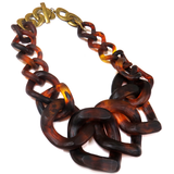 Elegant Necklace, Brown, 24 inches - 1 piece