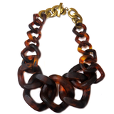 Elegant Necklace, Brown, 24 inches - 1 piece