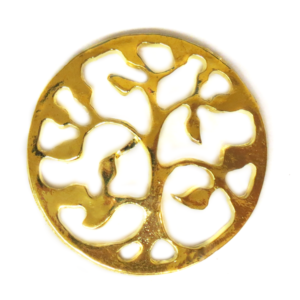 Tree of Life,Gold, 30mm; 1 piece
