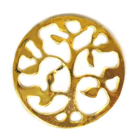 Tree of Life,Gold, 30mm; 1 piece