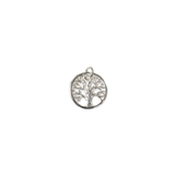 Tree Of Life Charm, Sterling Silver, 15mm - 1 piece