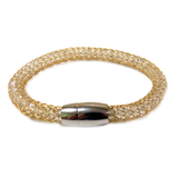 Bracelet Tube Gold, 8 inches - 1 piece