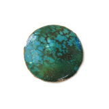 Round Turquoise & Glitter Bead, 36mm - 1 piece
