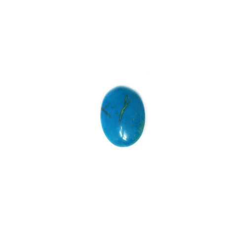 Turquoise Bead, 18x13mm, Turquoise; 1 piece