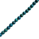 Turquoise with Pyrite Stripes, 6mm; 1 strand