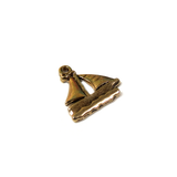 Sailboat Charm, Bronze, 19mm - 1 piece
