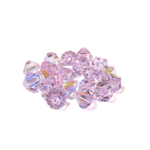 Swarovski Crystal, Bicone, 8MM - Violet AB; 20pcs