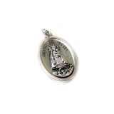 ''Caridad del Cobre'' Italian Charm, Antique Silver, 25x16mm - 1 piece