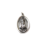 ''Caridad del Cobre'' Italian Charm, Antique Silver, 25x16mm - 1 piece