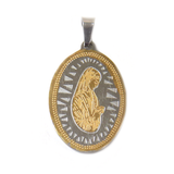 Virgin Mary Pendant, Stainless Steel, 32x20mm - 1 piece