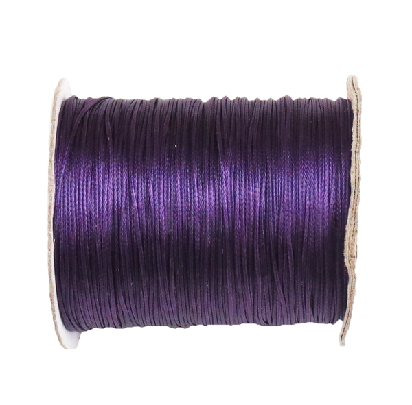 Waxed Cord Purple- .5mm; per yard