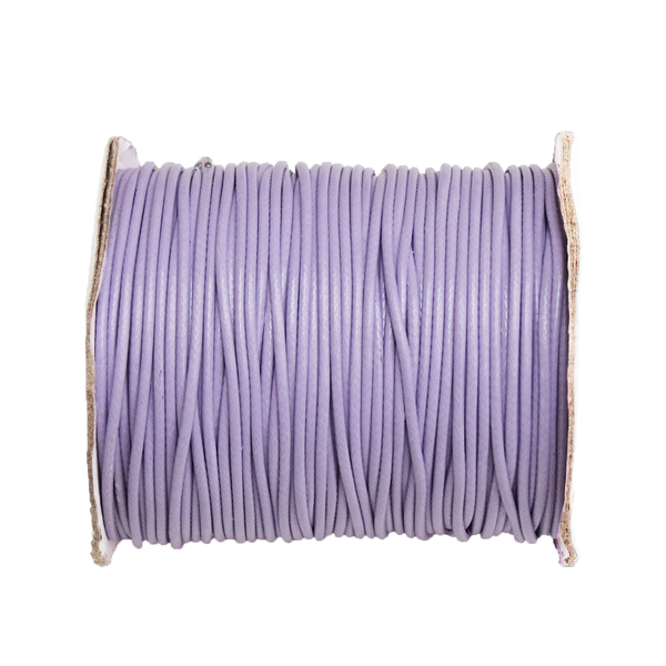 Waxed Cord Lilac- 2.5mm; per yard