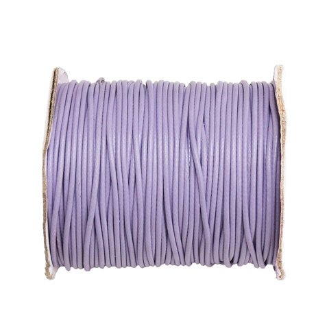 Waxed Cord Lilac- 2.5mm; per yard