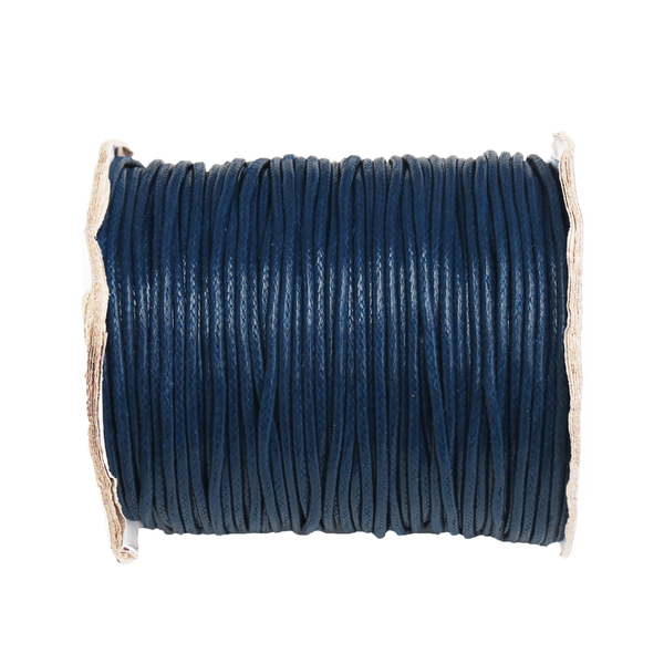 Waxed Cord Navy Blue-2.5; per yard