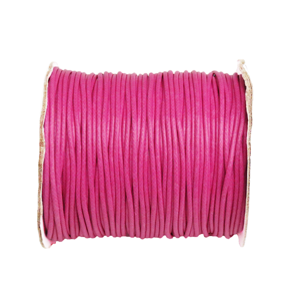 Waxed Cord Pink-2.5mm; per yard