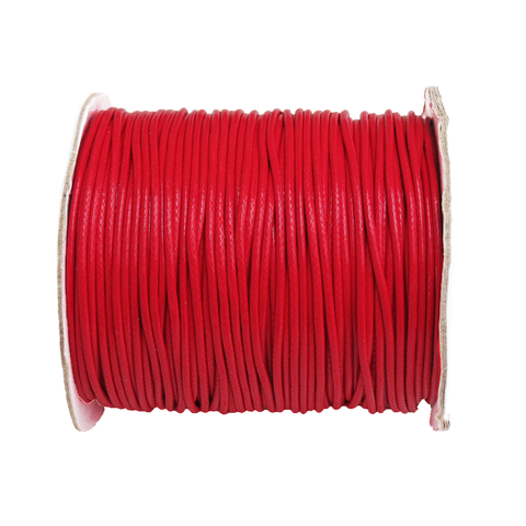 Waxed Cord Red-2.5mm; per yard