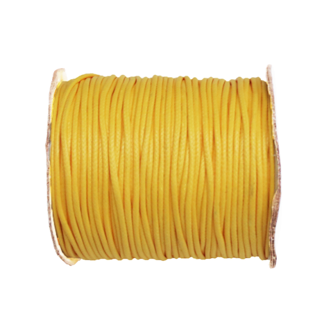 Waxed Cord Yellow-2.5mm; per yard