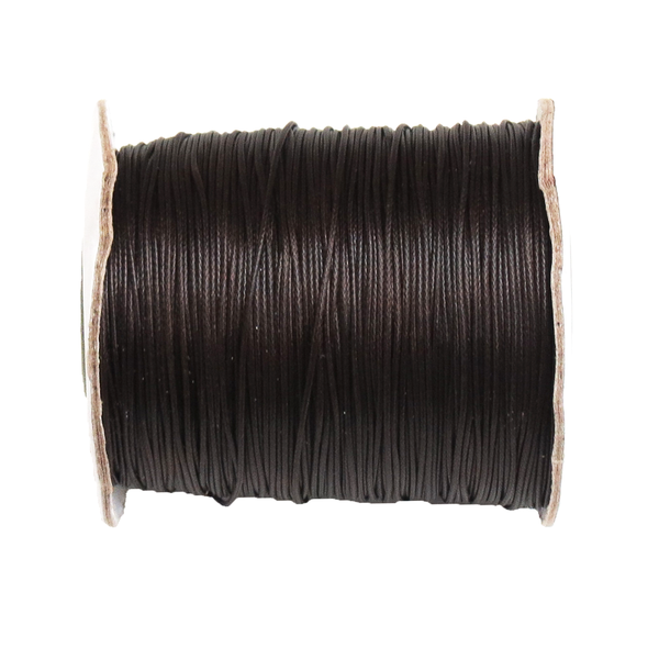 Waxed Cord Brown- .5mm; per yard