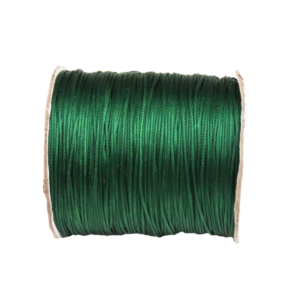 Waxed Cord Dk. Green- .5mm; per yard