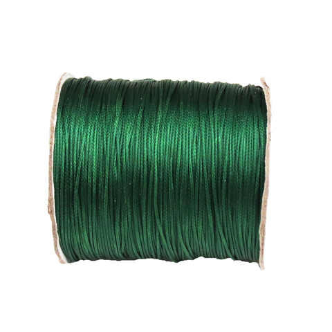 Waxed Cord Dk. Green- .5mm; per yard