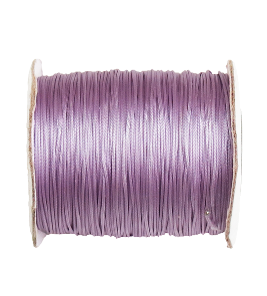 Cotton Waxed Cord Lilac-.5mm; per yard