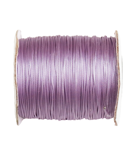 Cotton Waxed Cord Lilac-.5mm; per yard