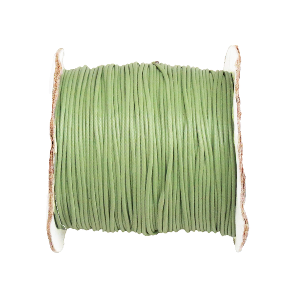 Waxed Cord Lt. Green- 1mm; per yard