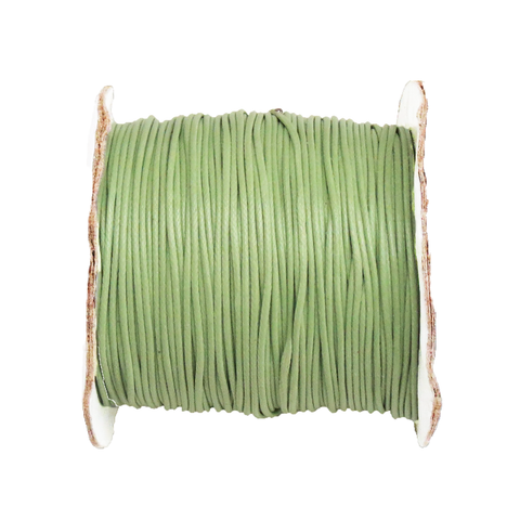 Waxed Cord Lt. Green- 1mm; per yard