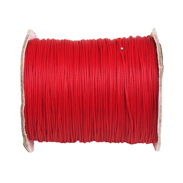 Waxed Cord Red-.5mm; per yard