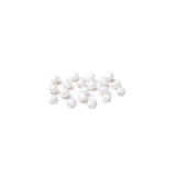 White, Round Faceted Fire Polished, 4mm - 20 pcs
