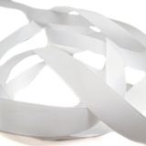 White- Grosgrain Ribbon, 3/4"- 1 Yard