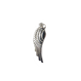 Wing Charm, Sterling Silver, 25x7mm, 1 piece