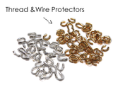 Wire Protectors, Silver Plated-4.5mm; 144pcs