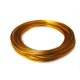 Aluminum Wire, Yellow, 2mm, 4 yards roll; 1 roll